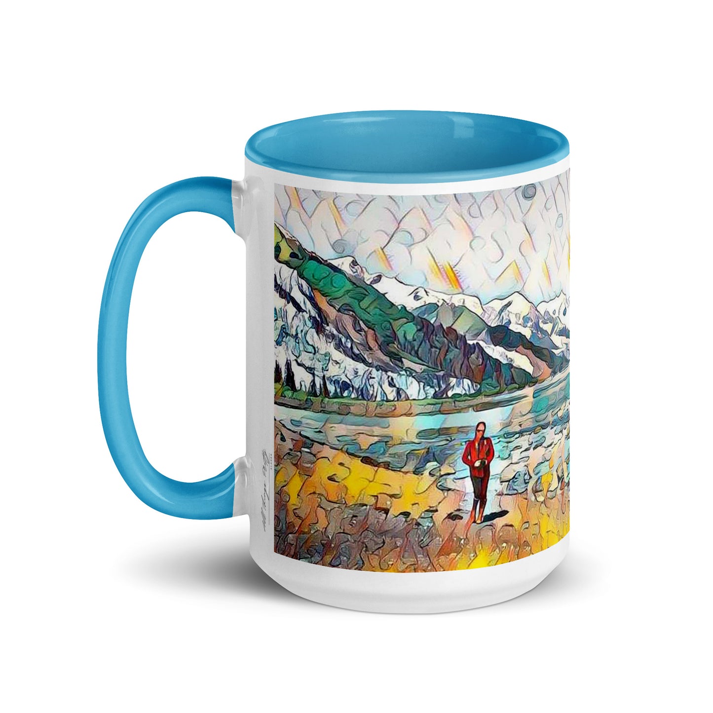 Mug with Color Inside Beach