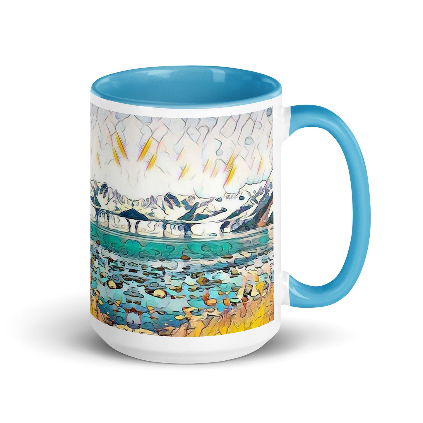 Mug with Color Inside Beach