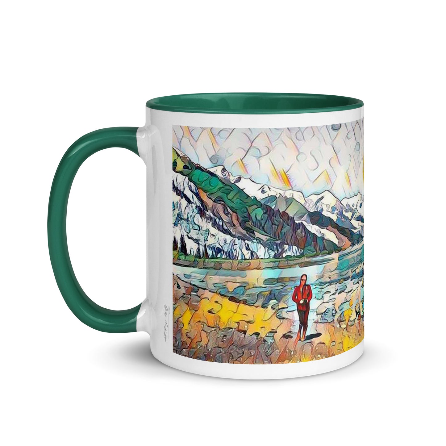 Mug with Color Inside Beach