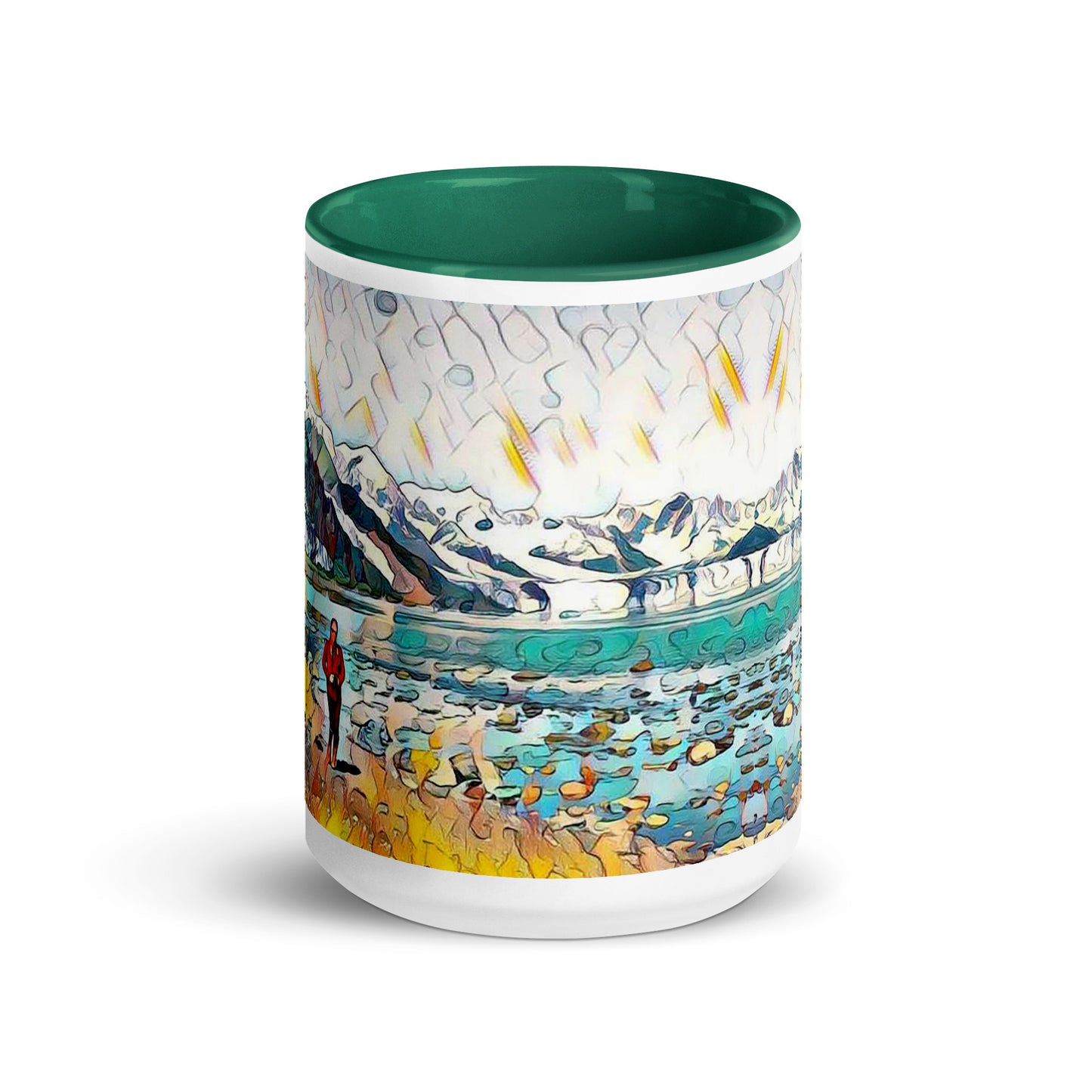 Mug with Color Inside Beach