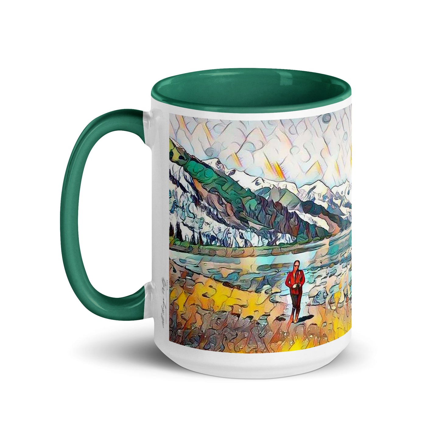 Mug with Color Inside Beach