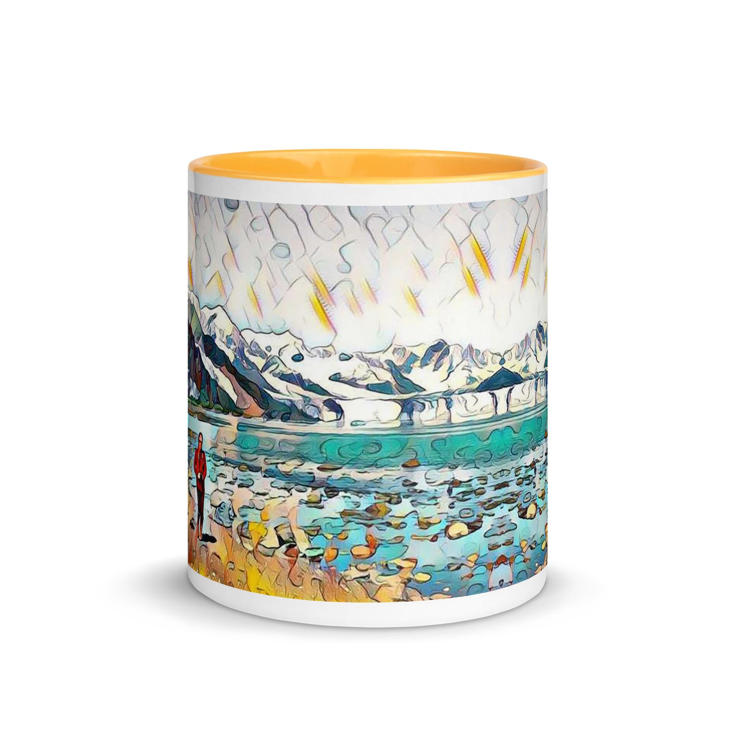 Mug with Color Inside Beach