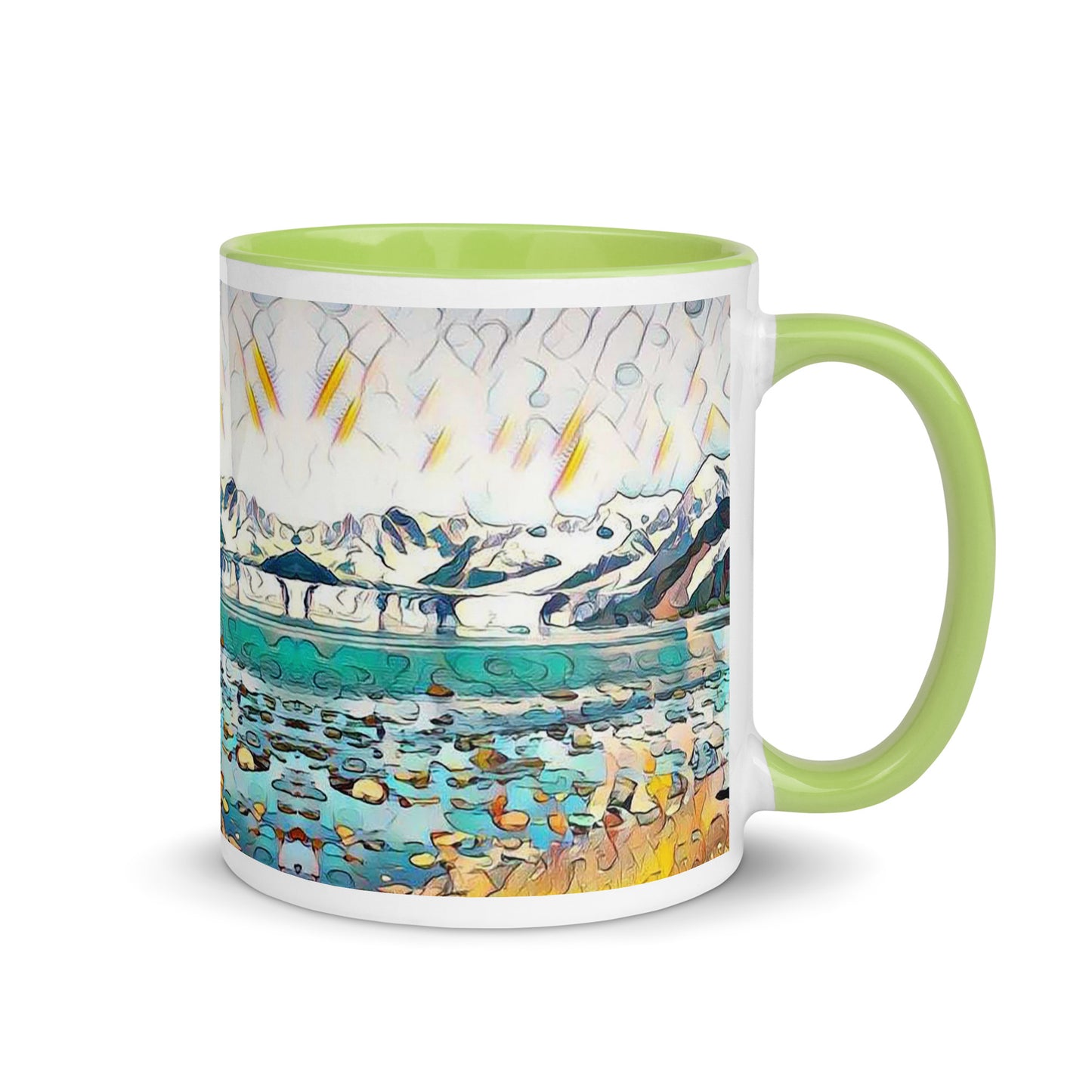 Mug with Color Inside Beach