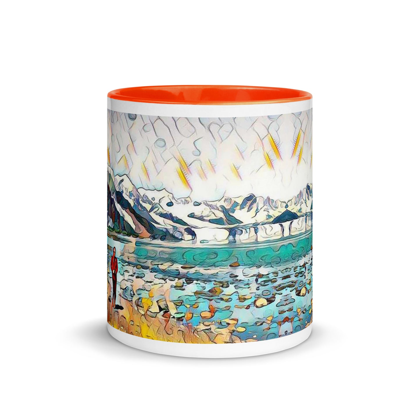 Mug with Color Inside Beach