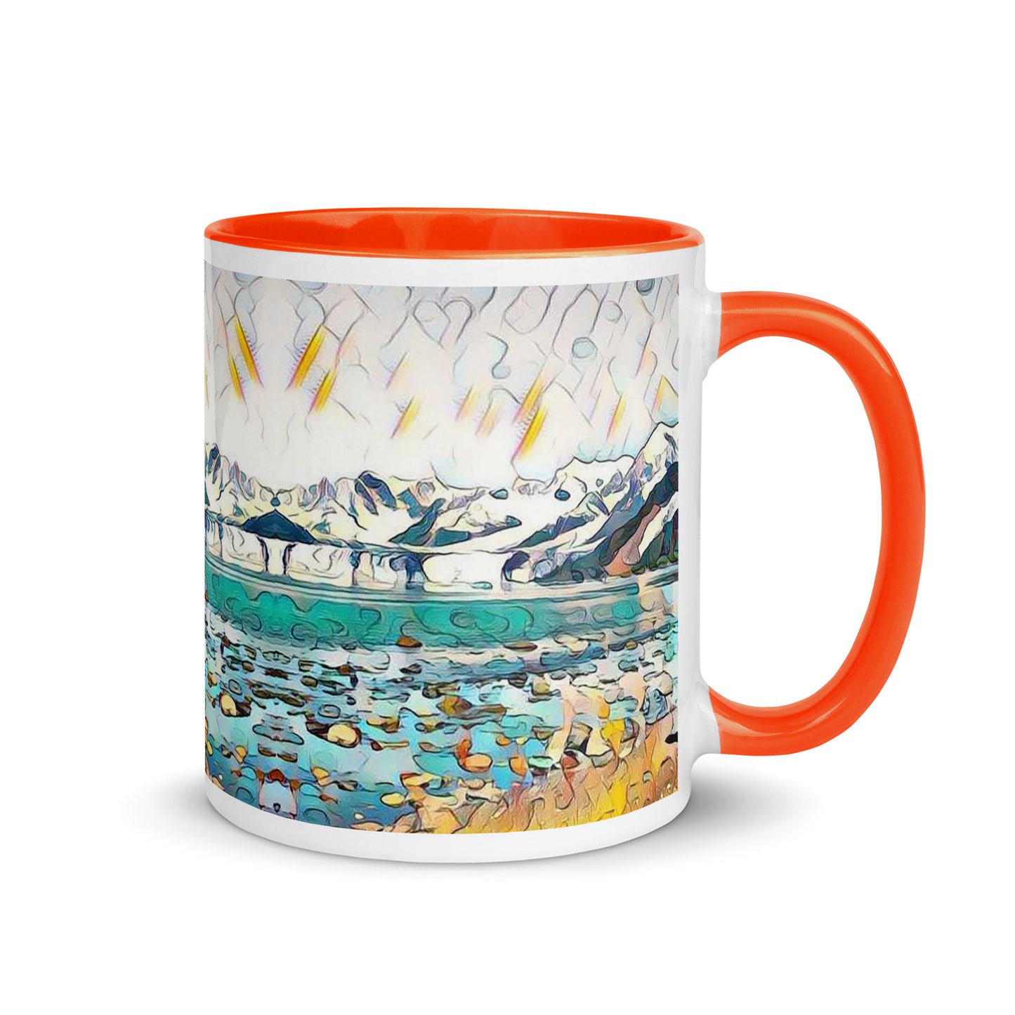 Mug with Color Inside Beach