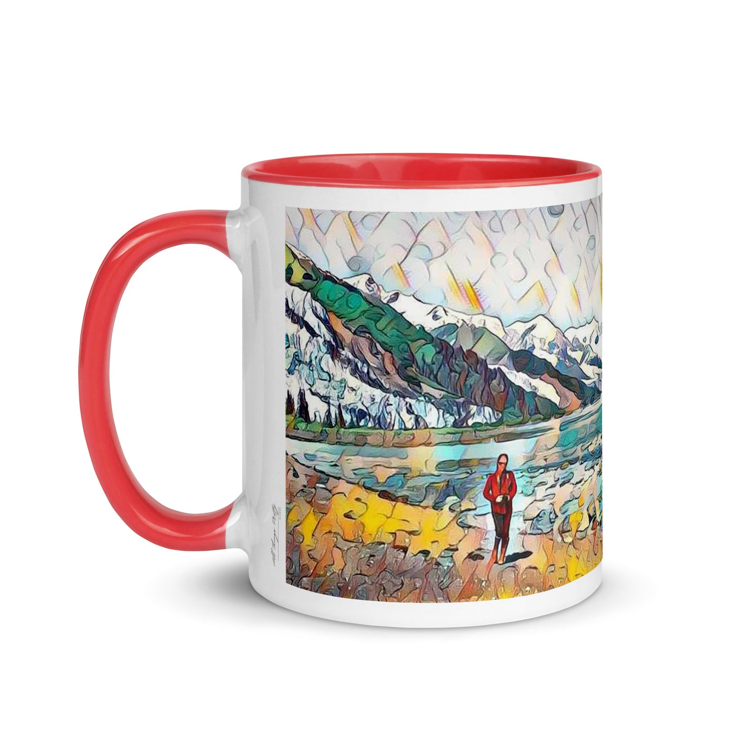 Mug with Color Inside Beach