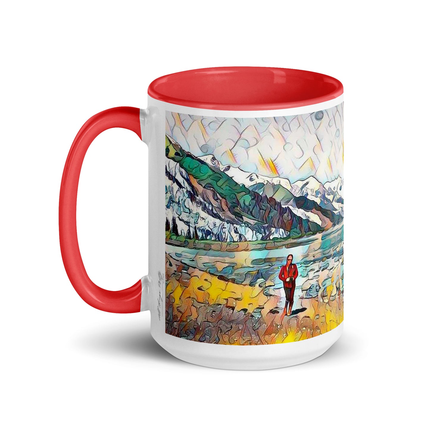 Mug with Color Inside Beach