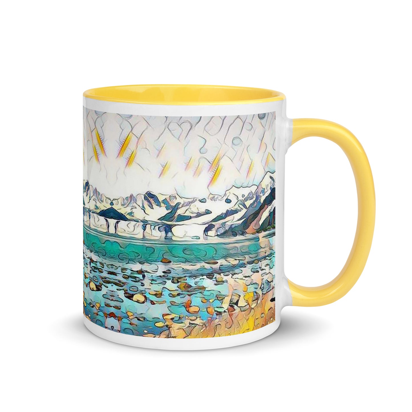 Mug with Color Inside Beach