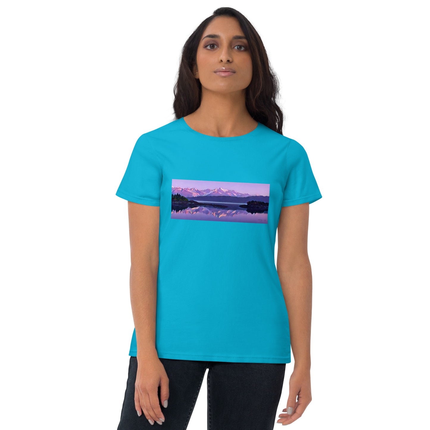 Women's Fashion Fit short sleeve T, Alpenglow