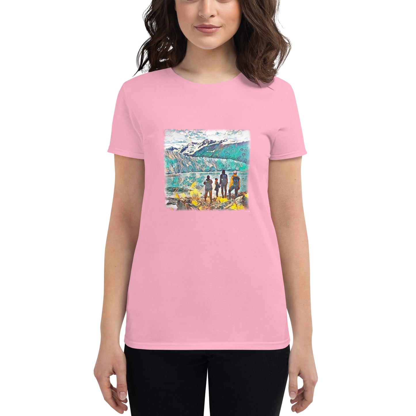 Women's short sleeve t-shirt Glacier