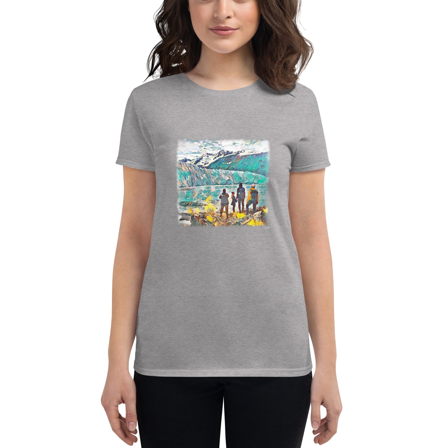 Women's short sleeve t-shirt Glacier