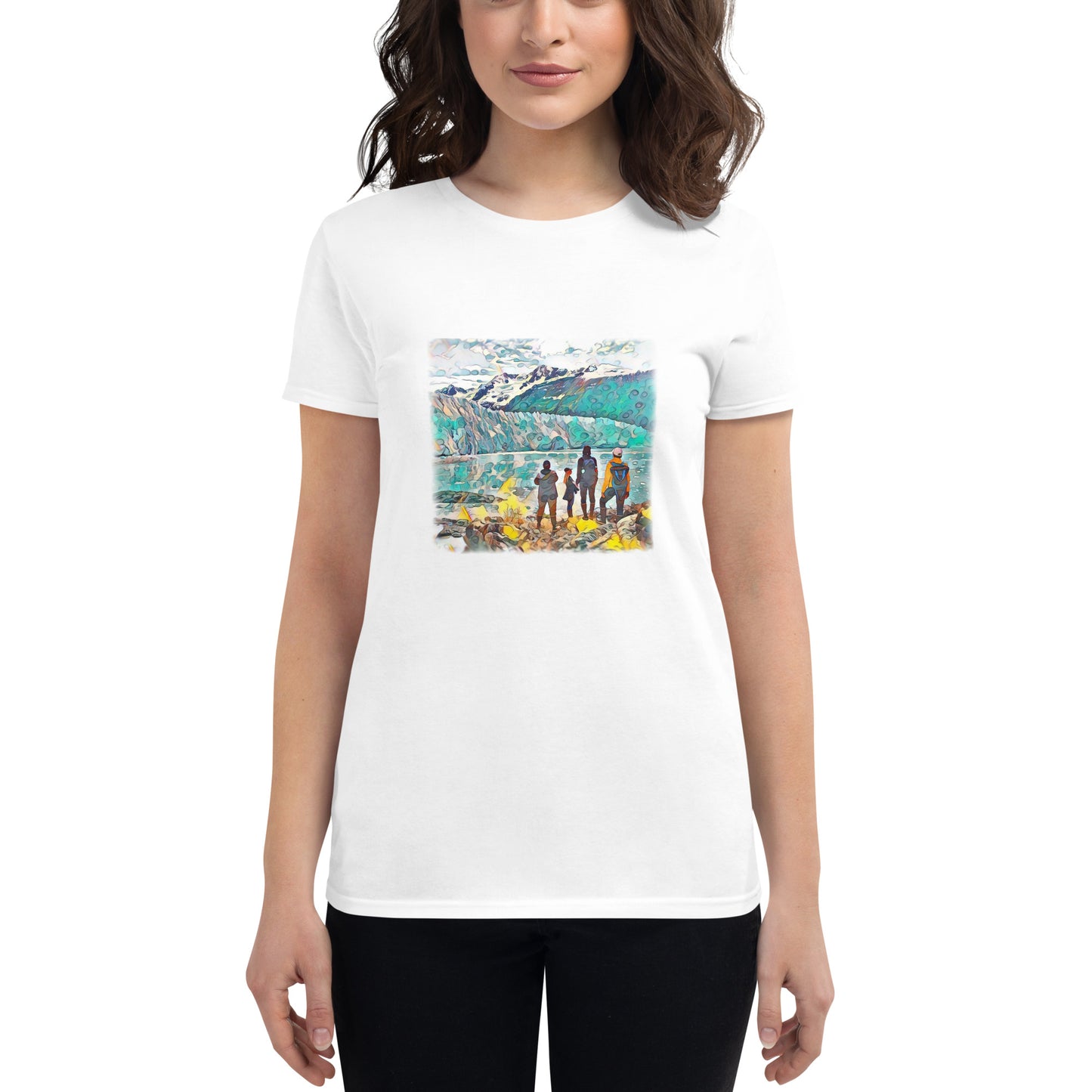 Women's short sleeve t-shirt Glacier