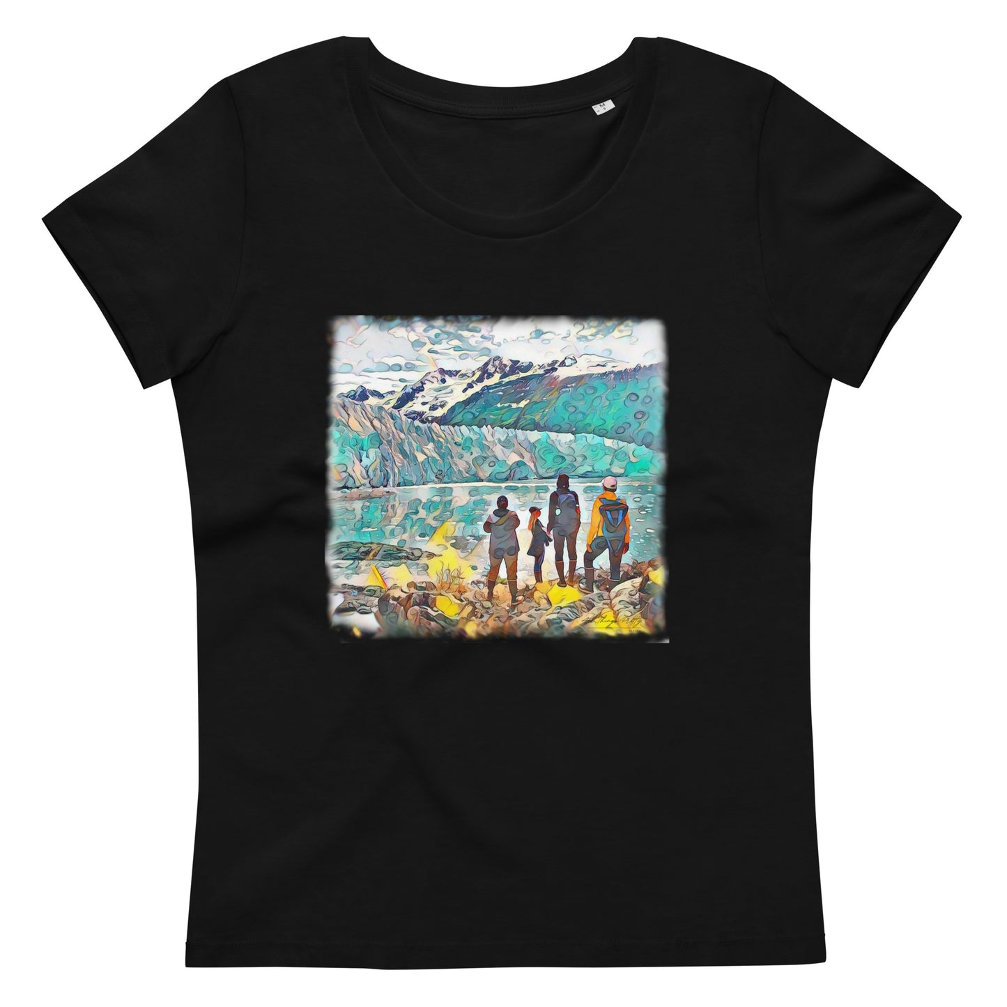 Women's fitted eco tee Glacier