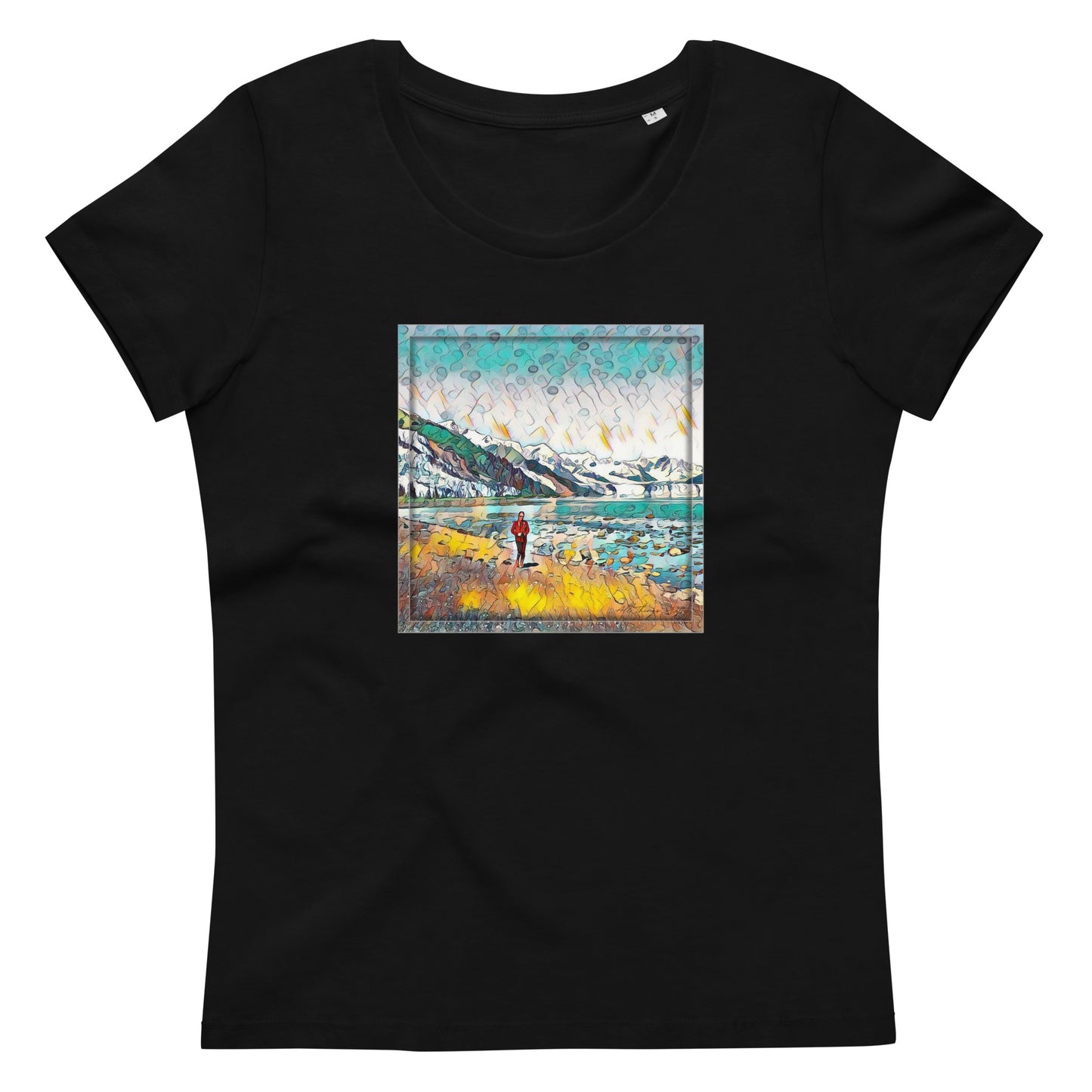 Women's fitted eco tee Beach