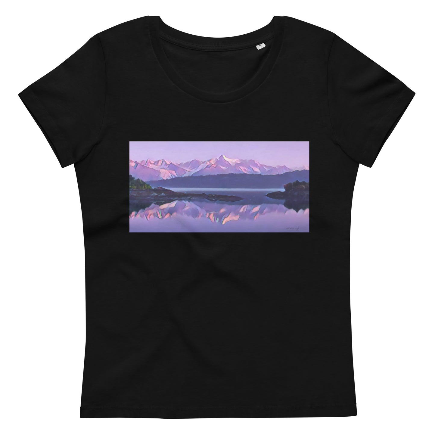 Women's fitted eco tee Alpenglow