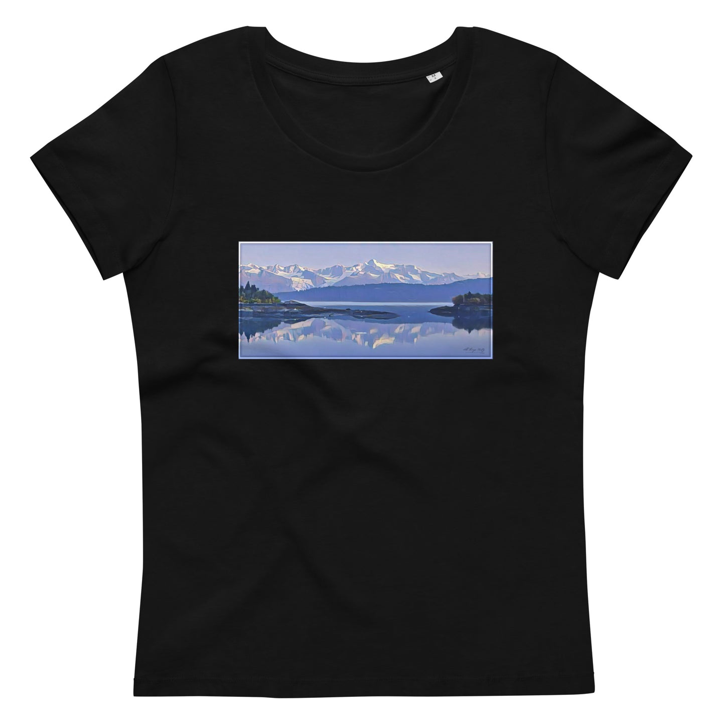 Women's fitted eco tee Morning