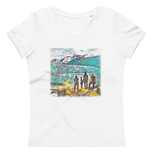 Women's fitted eco tee Glacier