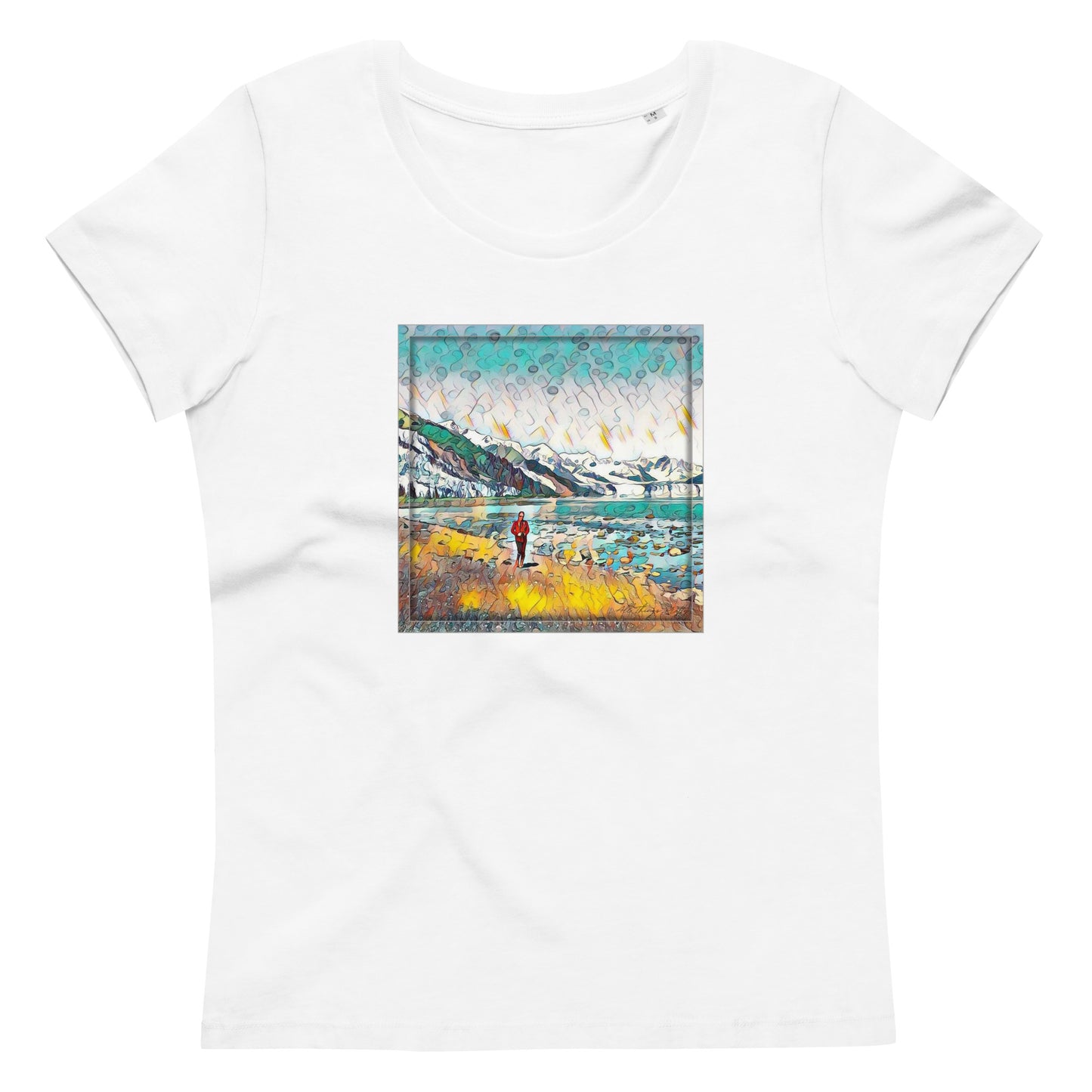 Women's fitted eco tee Beach