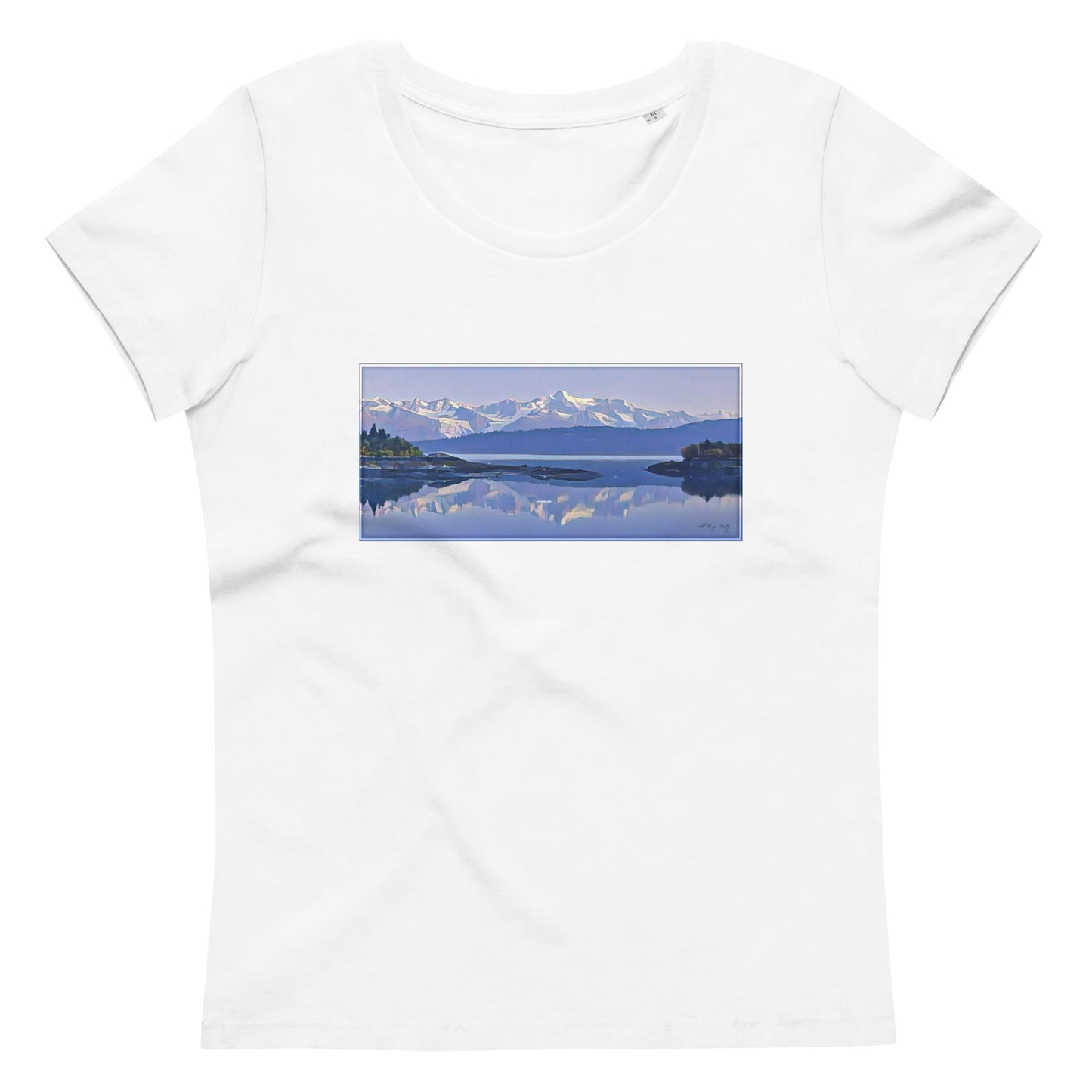 Women's fitted eco tee Morning