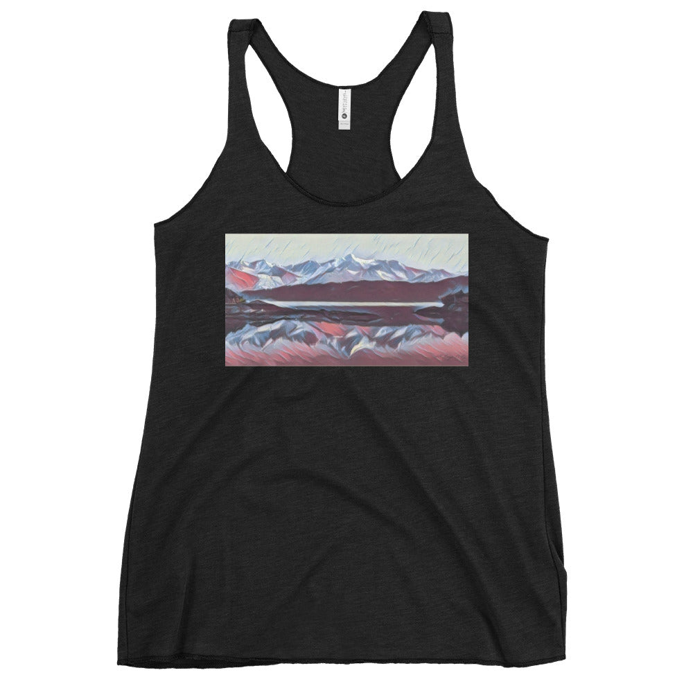 Women's Racerback Tank, Ice & Fire