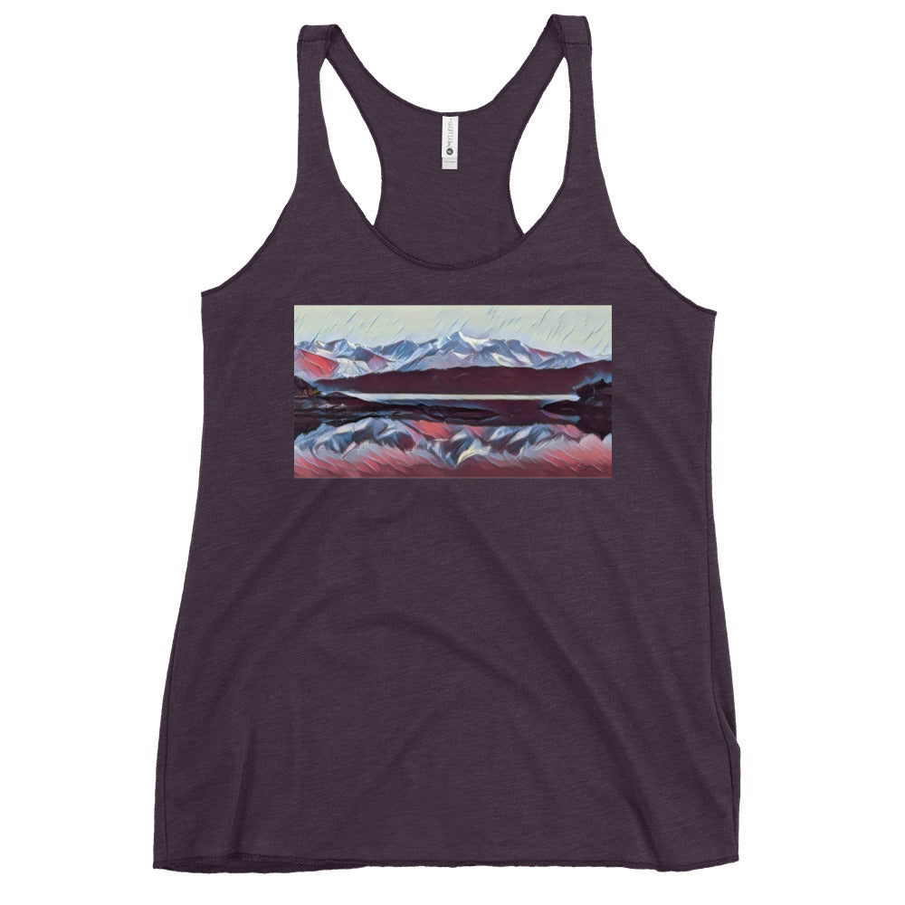 Women's Racerback Tank, Ice & Fire