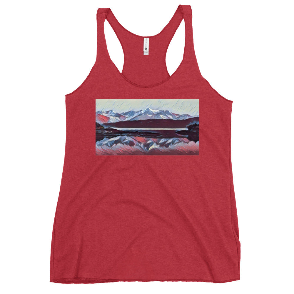 Women's Racerback Tank, Ice & Fire