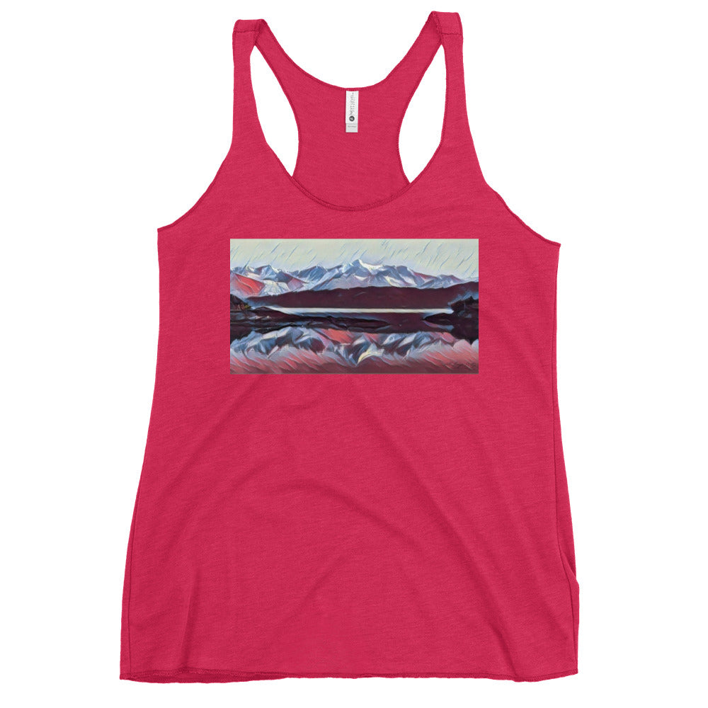 Women's Racerback Tank, Ice & Fire