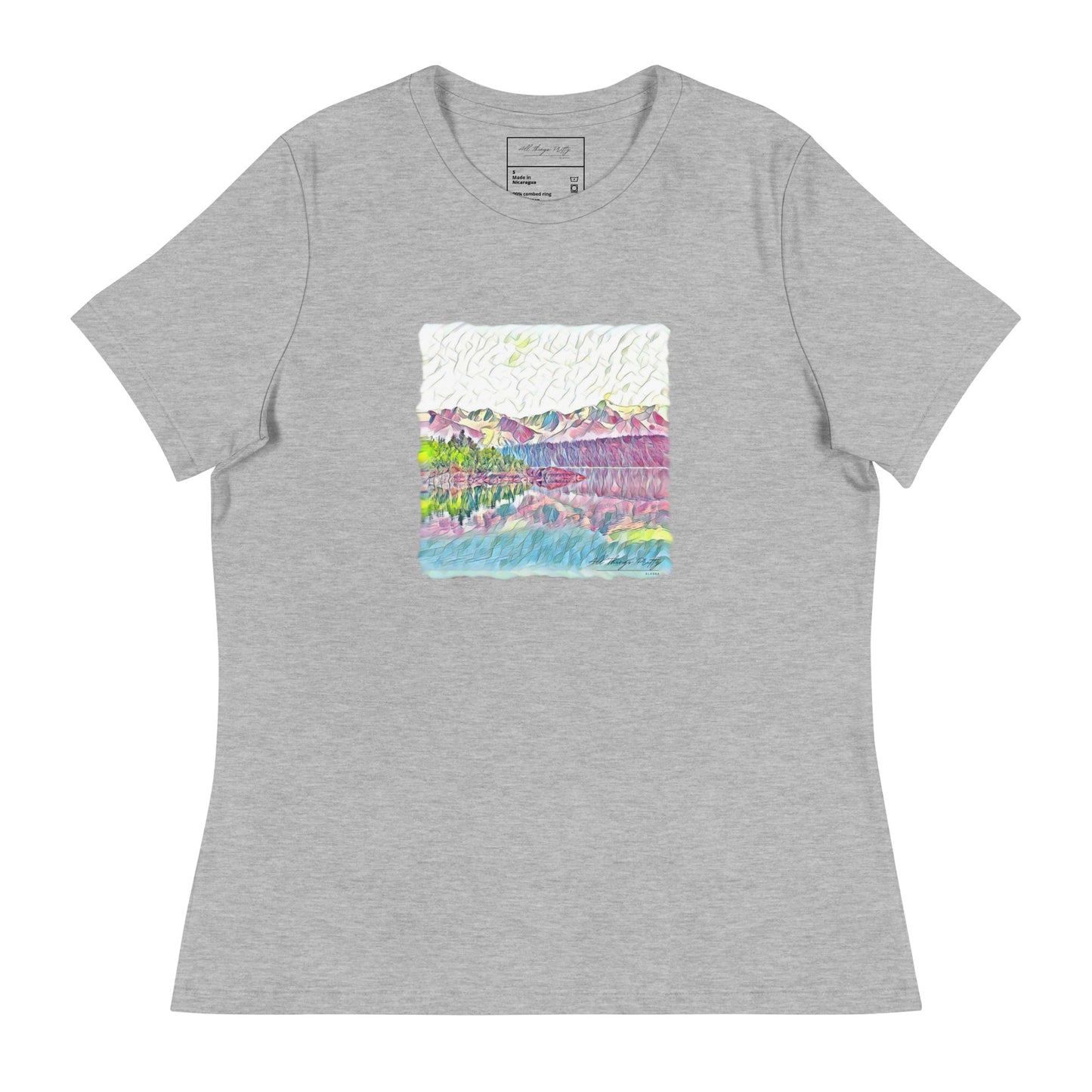 Women's Relaxed T-Shirt Oceans & Mtns