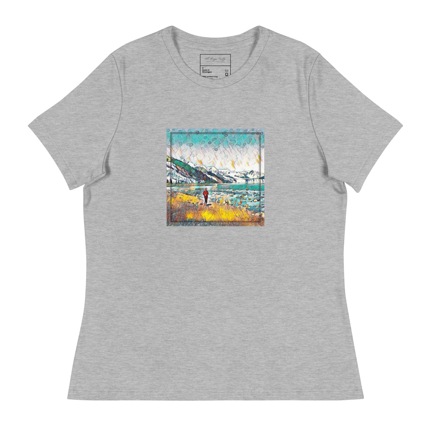 Women's Relaxed T-Shirt Beach Stroll