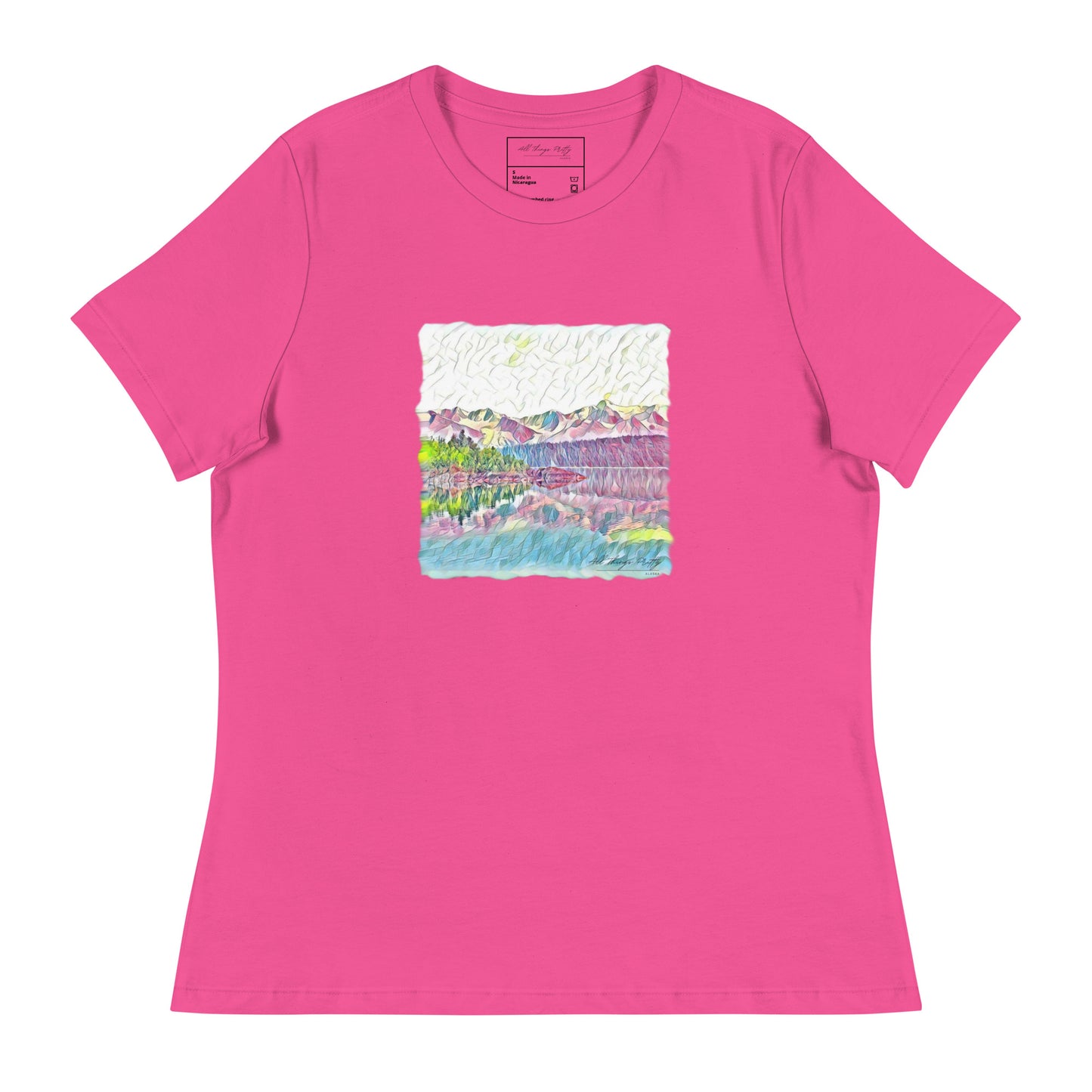 Women's Relaxed T-Shirt Oceans & Mtns