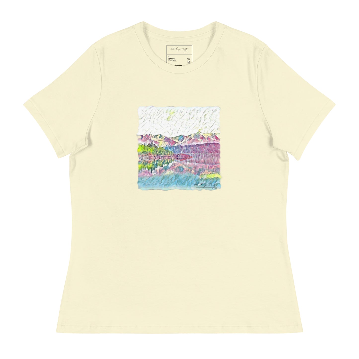 Women's Relaxed T-Shirt Oceans & Mtns