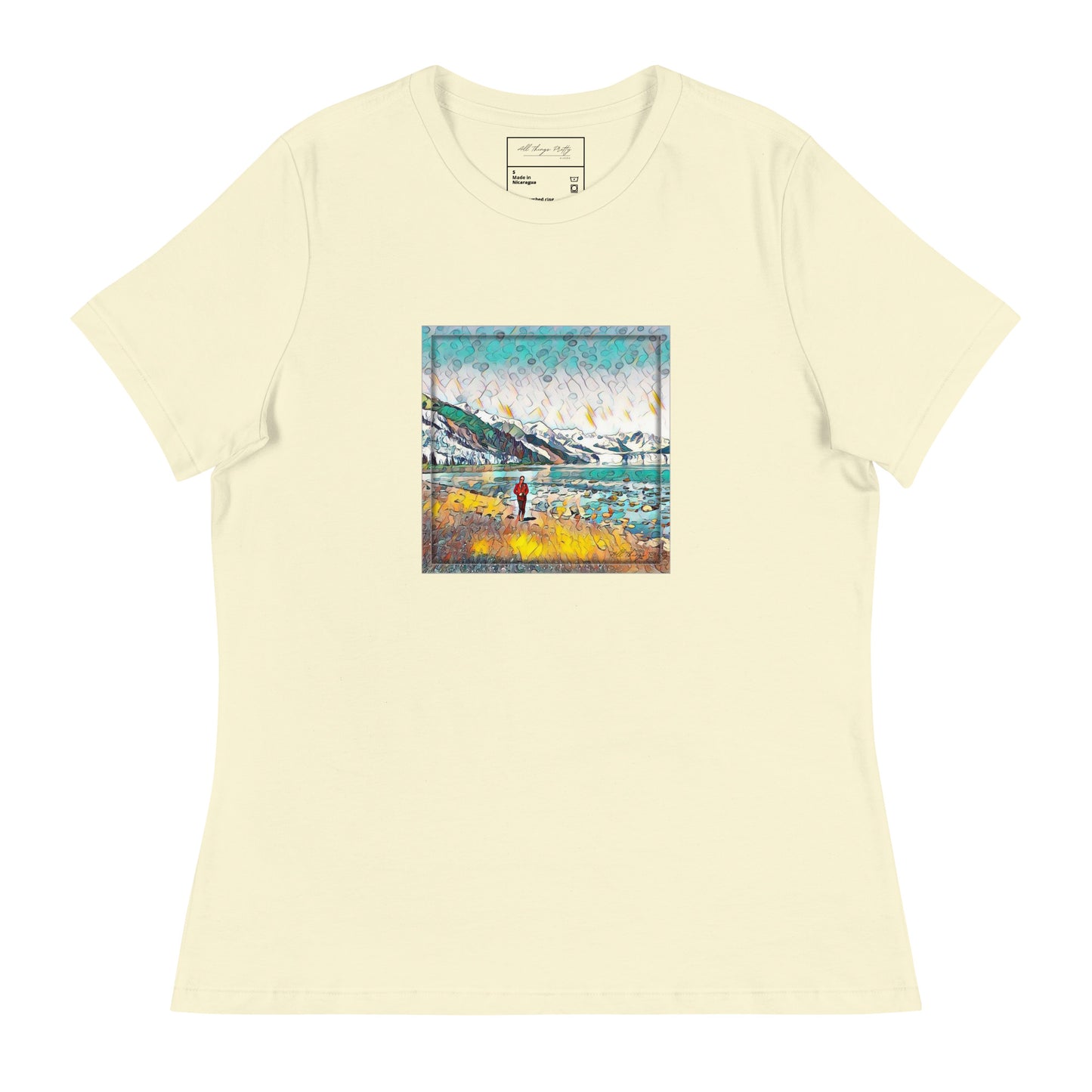 Women's Relaxed T-Shirt Beach Stroll