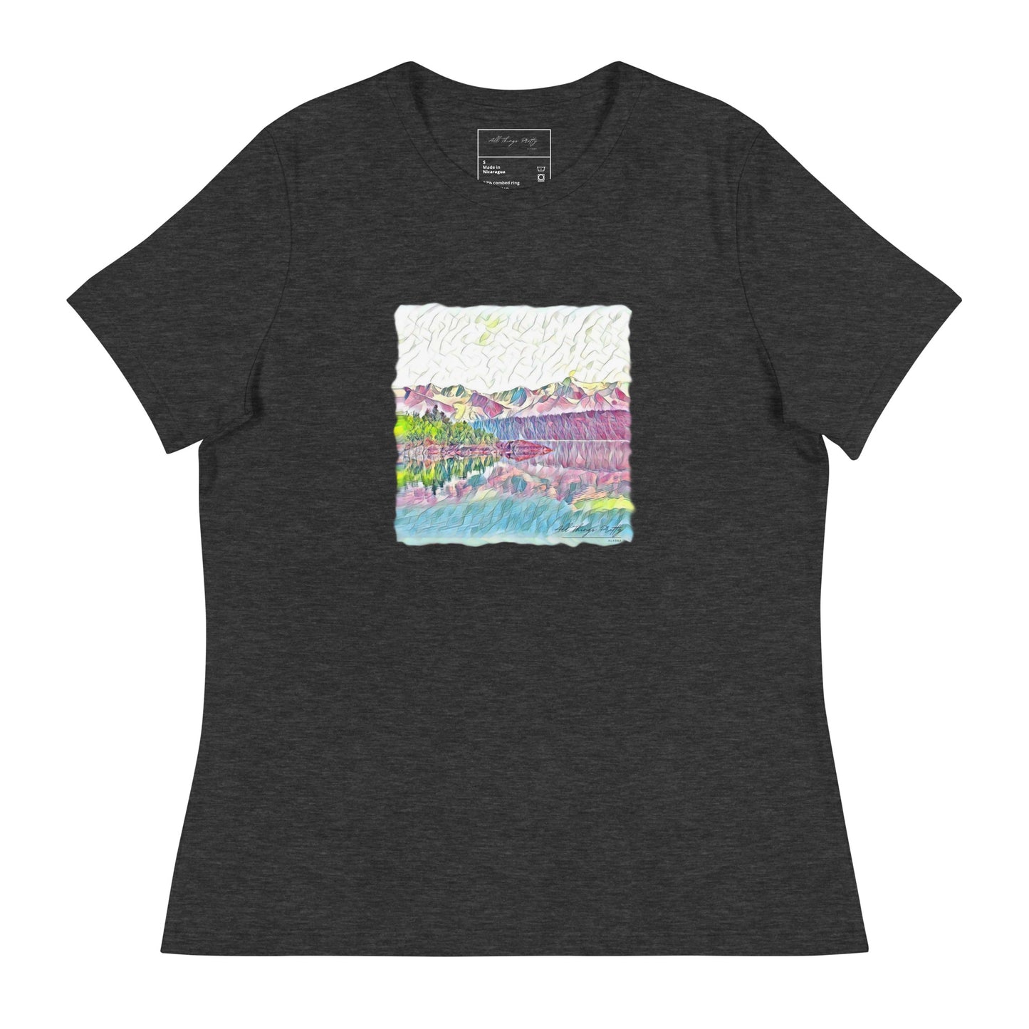 Women's Relaxed T-Shirt Oceans & Mtns