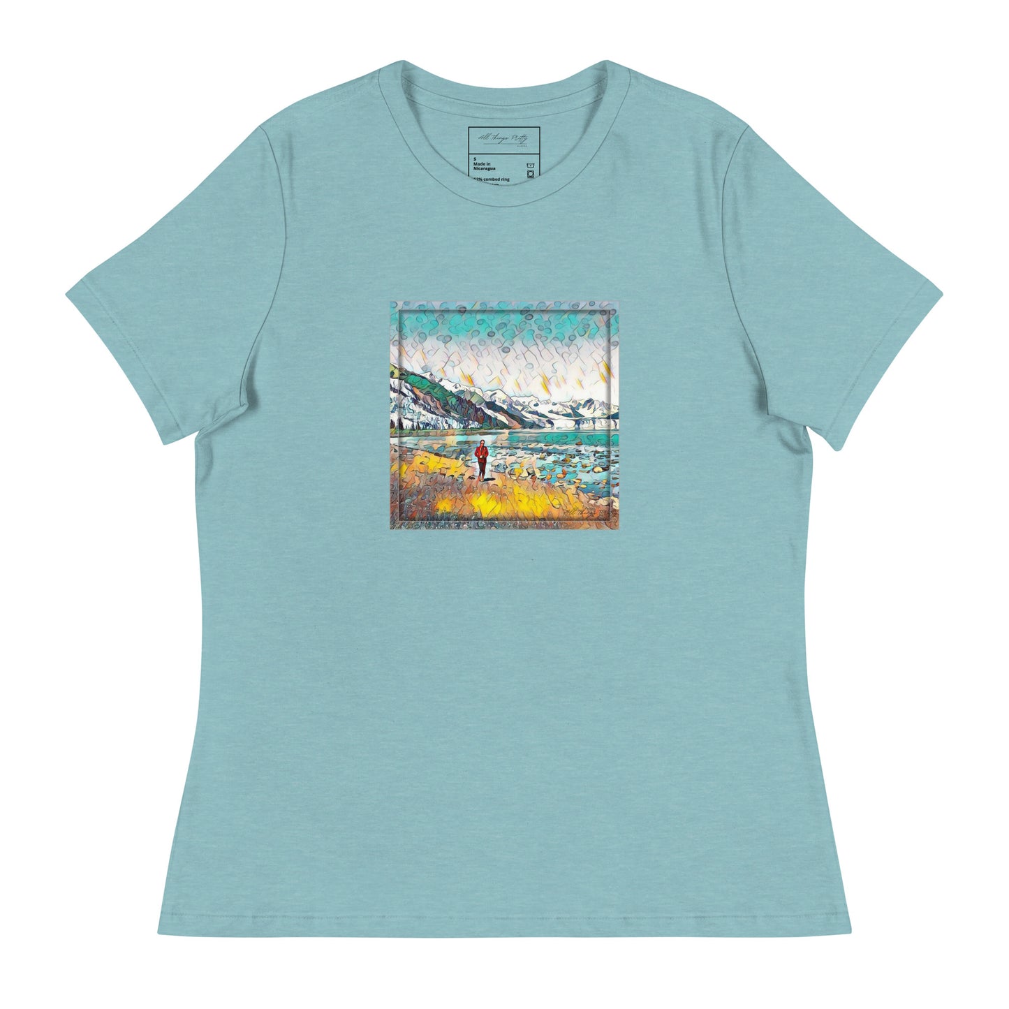 Women's Relaxed T-Shirt Beach Stroll