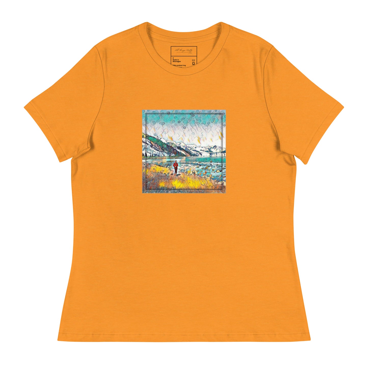 Women's Relaxed T-Shirt Beach Stroll