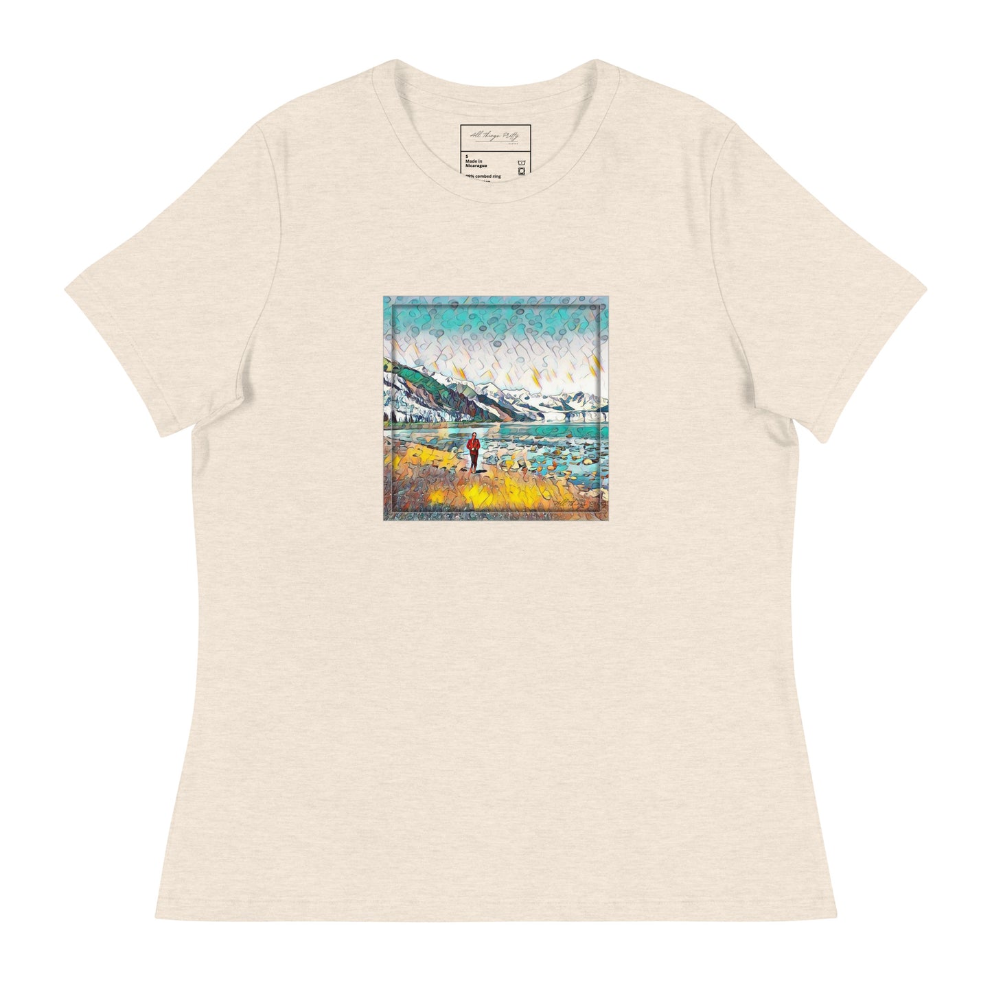 Women's Relaxed T-Shirt Beach Stroll