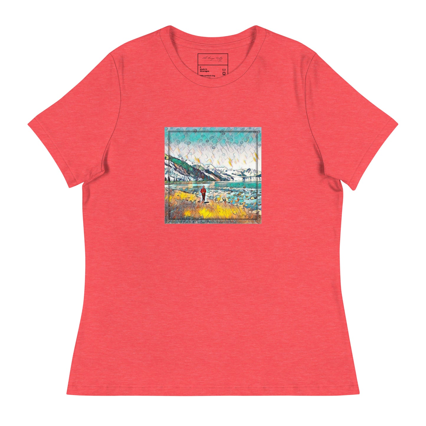 Women's Relaxed T-Shirt Beach Stroll