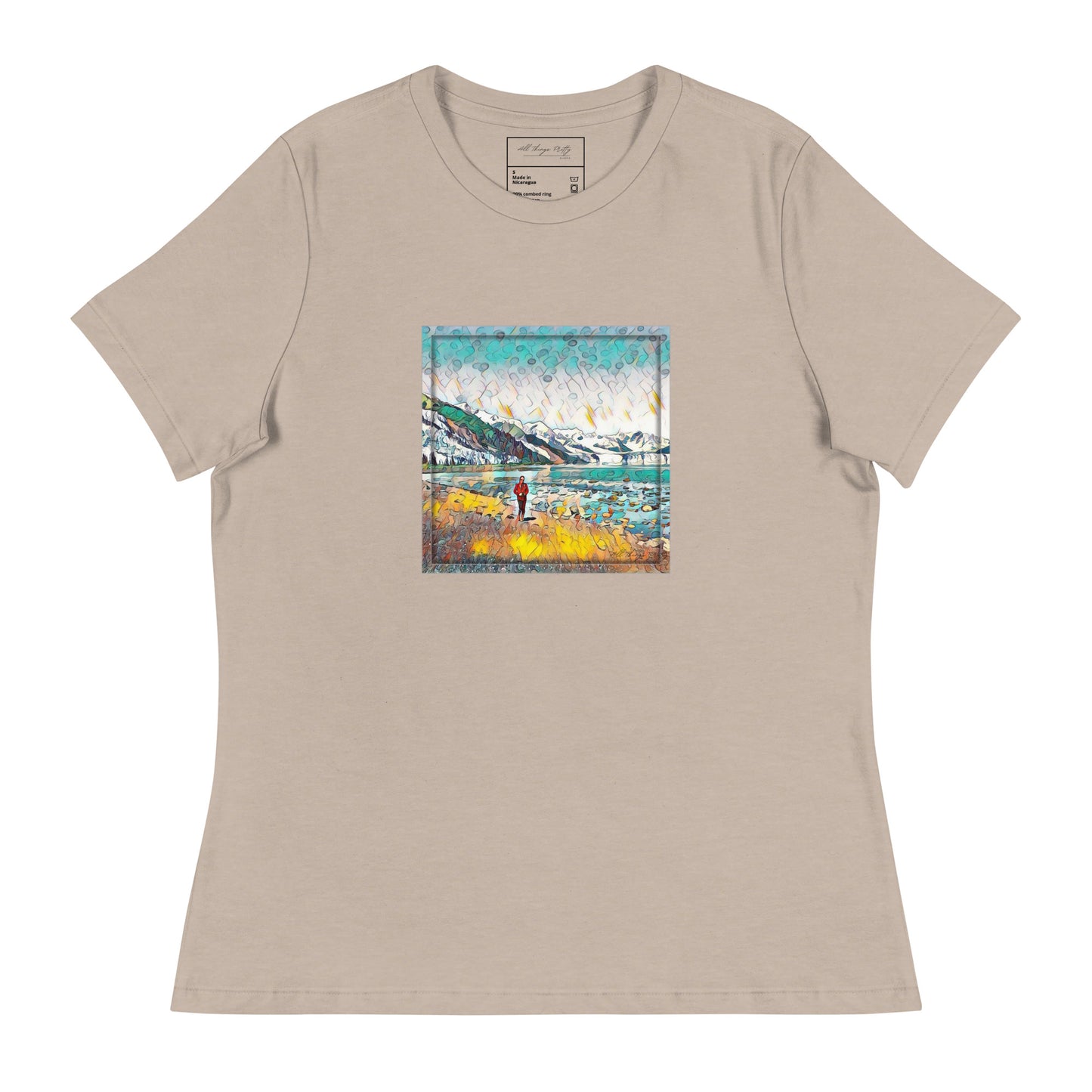 Women's Relaxed T-Shirt Beach Stroll