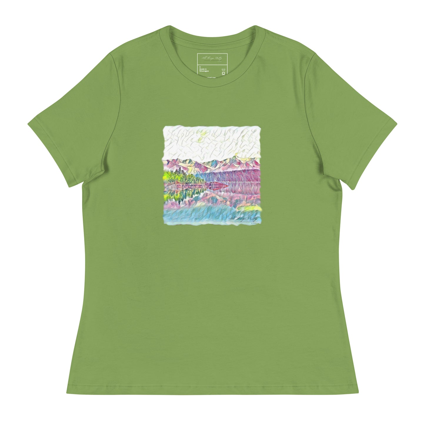 Women's Relaxed T-Shirt Oceans & Mtns