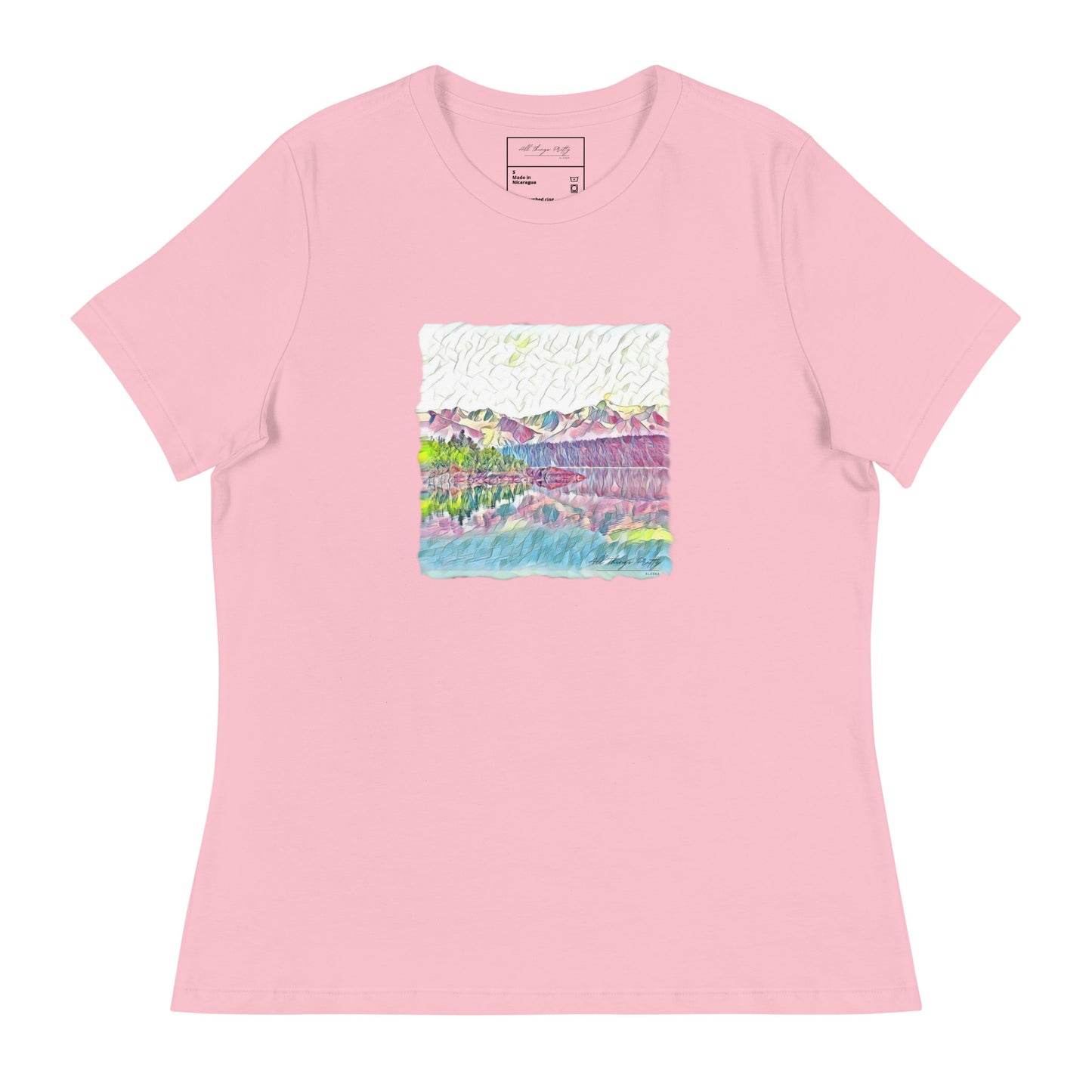 Women's Relaxed T-Shirt Oceans & Mtns