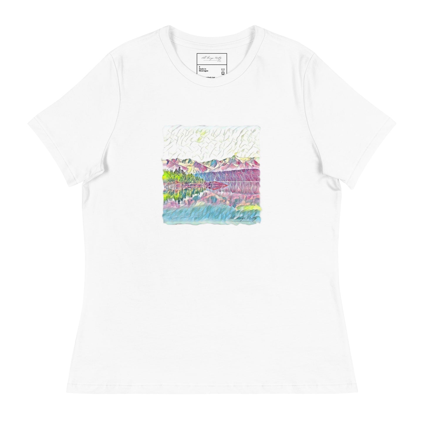 Women's Relaxed T-Shirt Oceans & Mtns