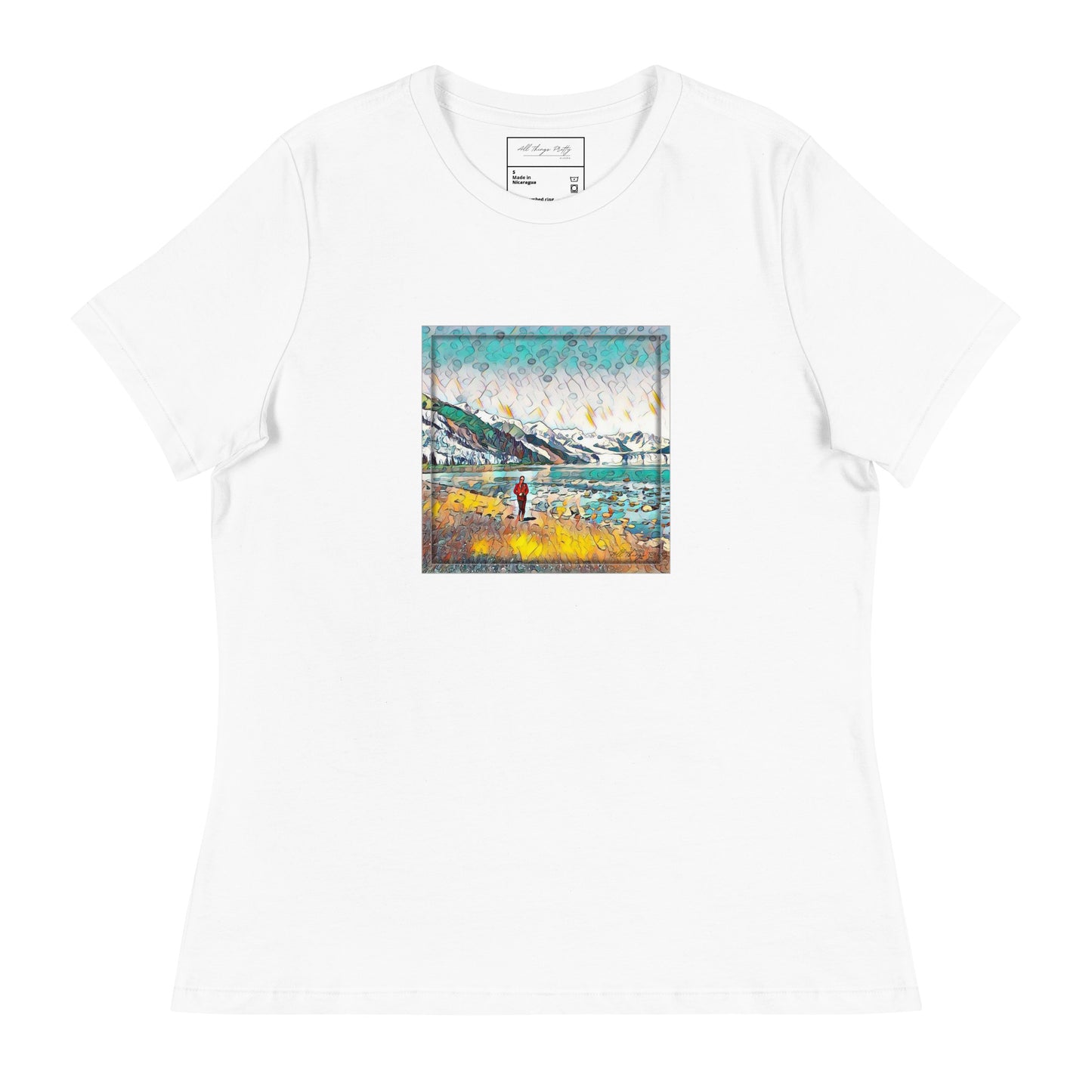 Women's Relaxed T-Shirt Beach Stroll